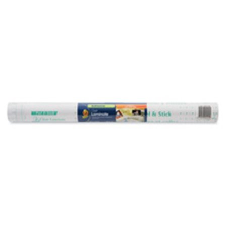 DUCK BRAND Laminate Roll, Peel and Stick, Permanent, 18 in. x 24 ft., Clear DU463956